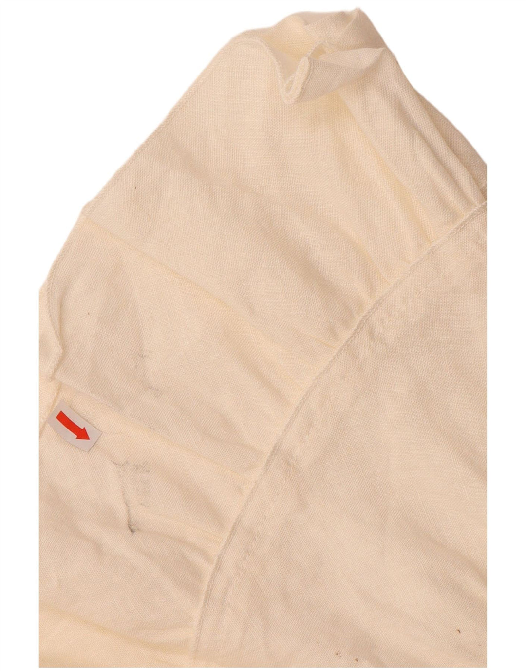 VINTAGE Damen A-Linienrock W34 Großes Beige Leinen