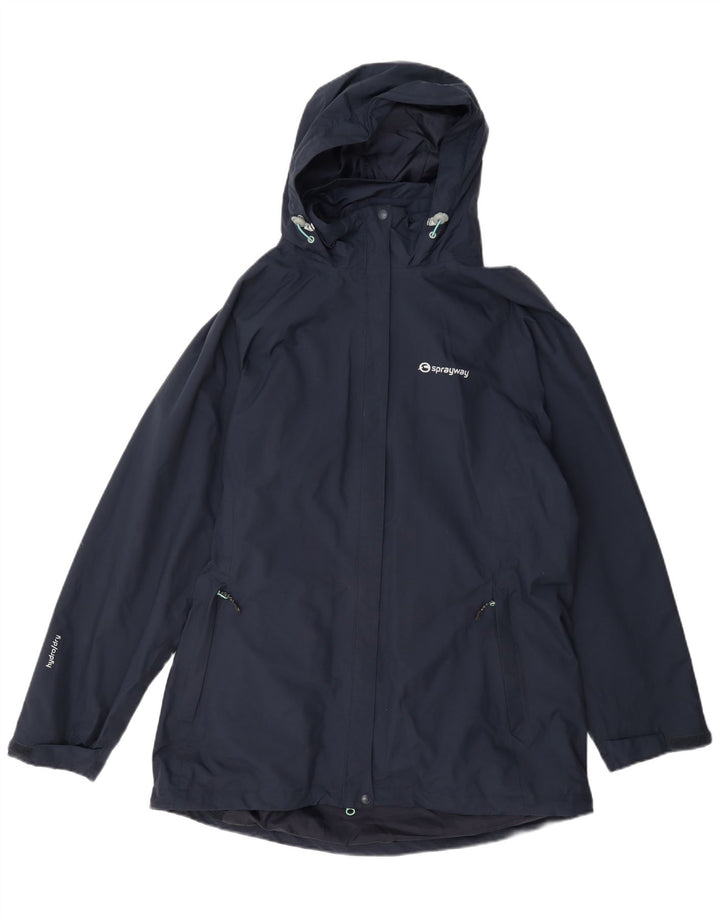 Sprayway Damen-Regenjacke mit Kapuze, UK 16, Größe L, Marineblau, Polyamid