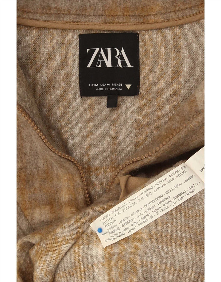 Übergroßer Sweatshirt-Pullover für Damen von Zara, UK 14, Mittelbraun, Patchwork