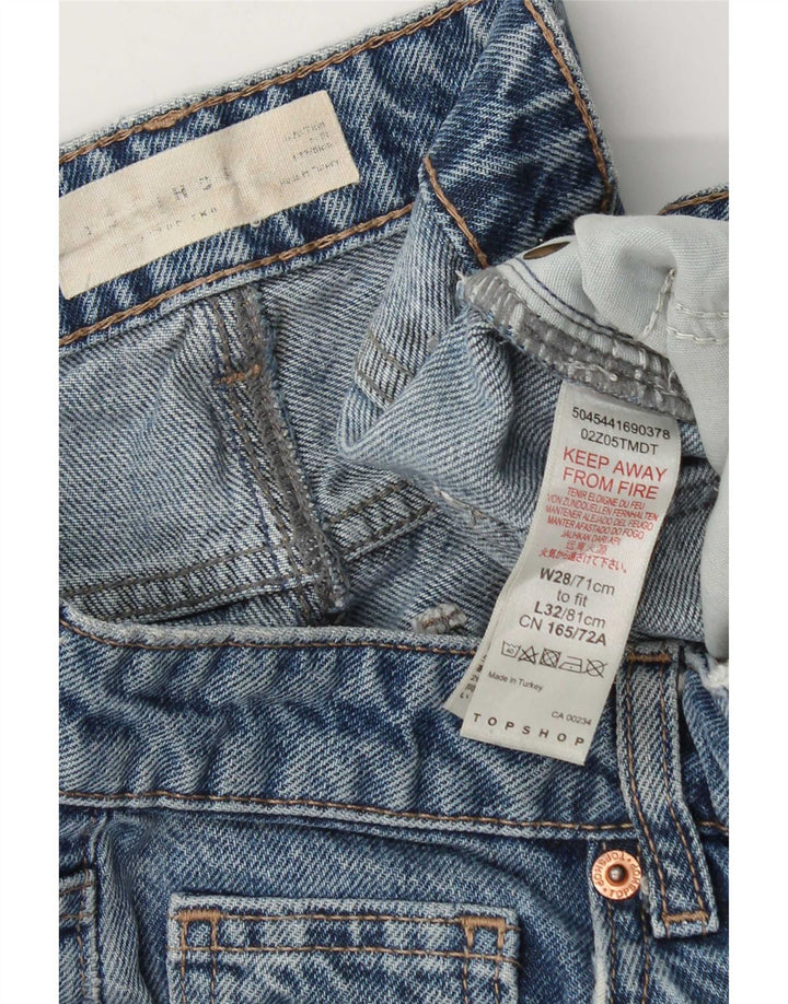 Topshop Damen Bootcut Jeans W28 L32 Blaue Baumwolle