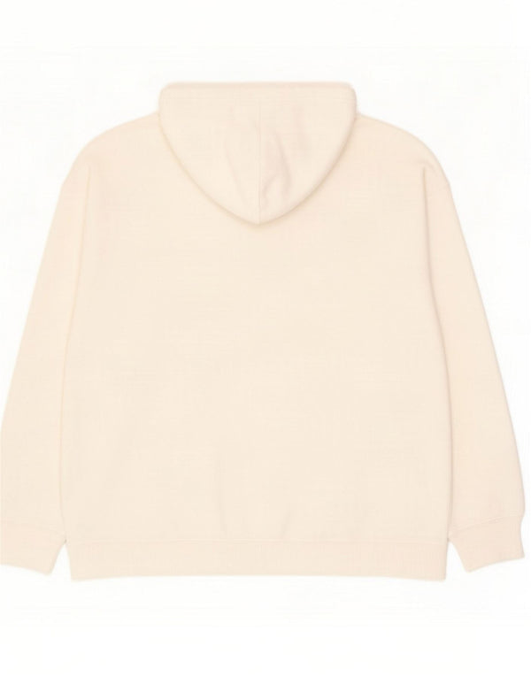 Hollister Herren-Kapuzenpullover mit Reißverschluss, XL, weiße Baumwolle