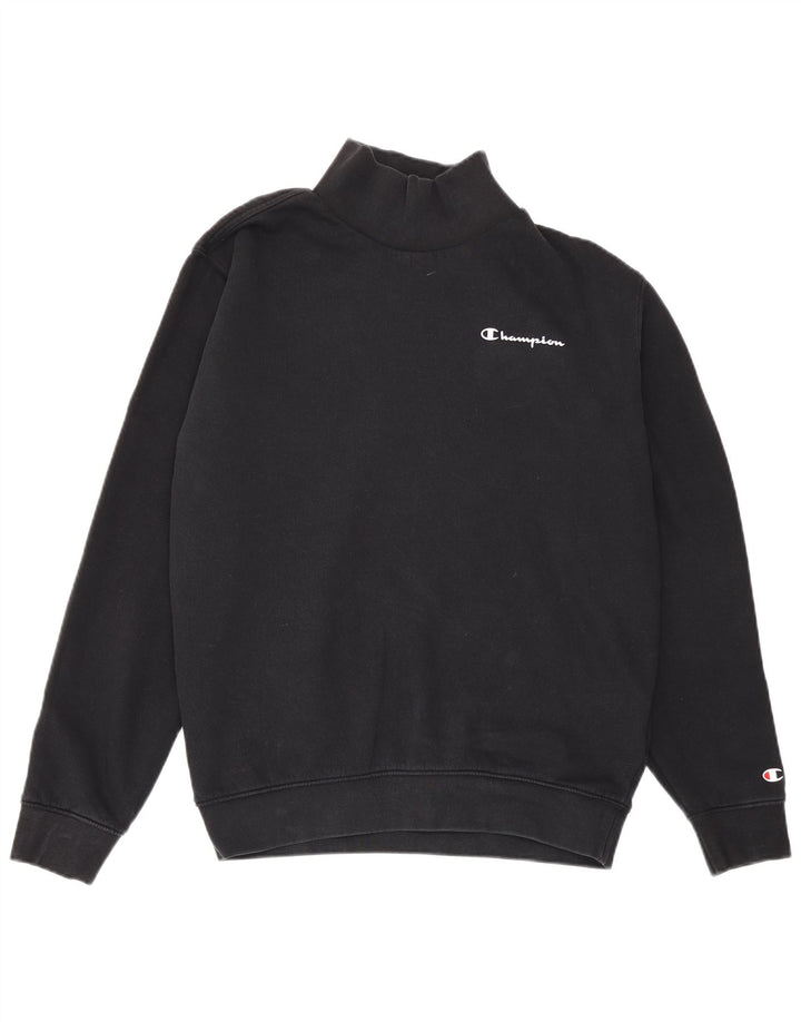 Champion Damen-Sweatshirt in Übergröße, Gr. 10, Größe S, Schwarz, Baumwolle