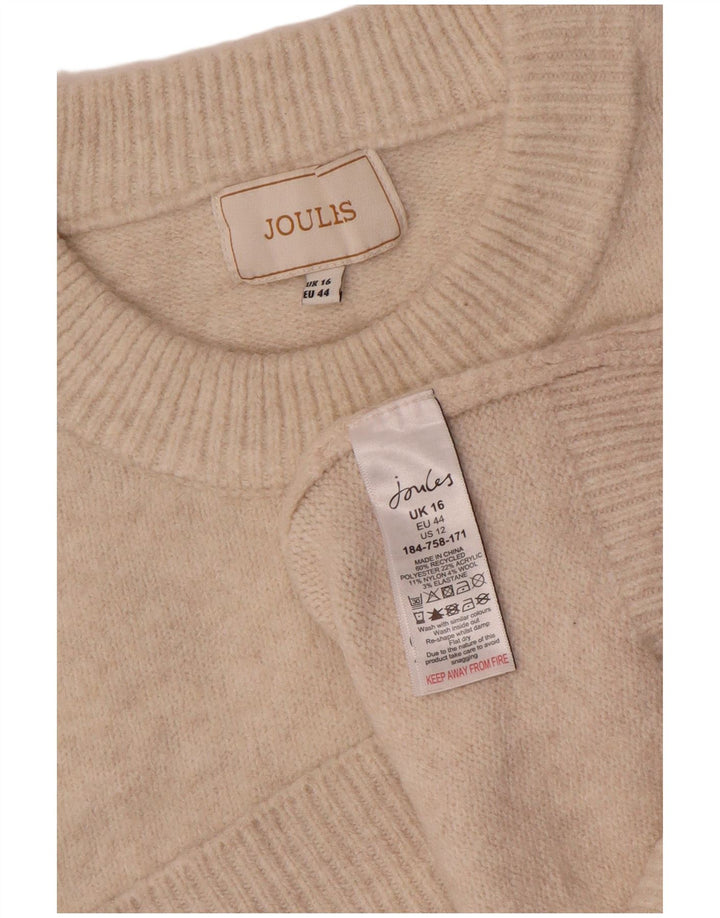 Joules Damen Weste Tank Top UK 16 Large Beige Polyester