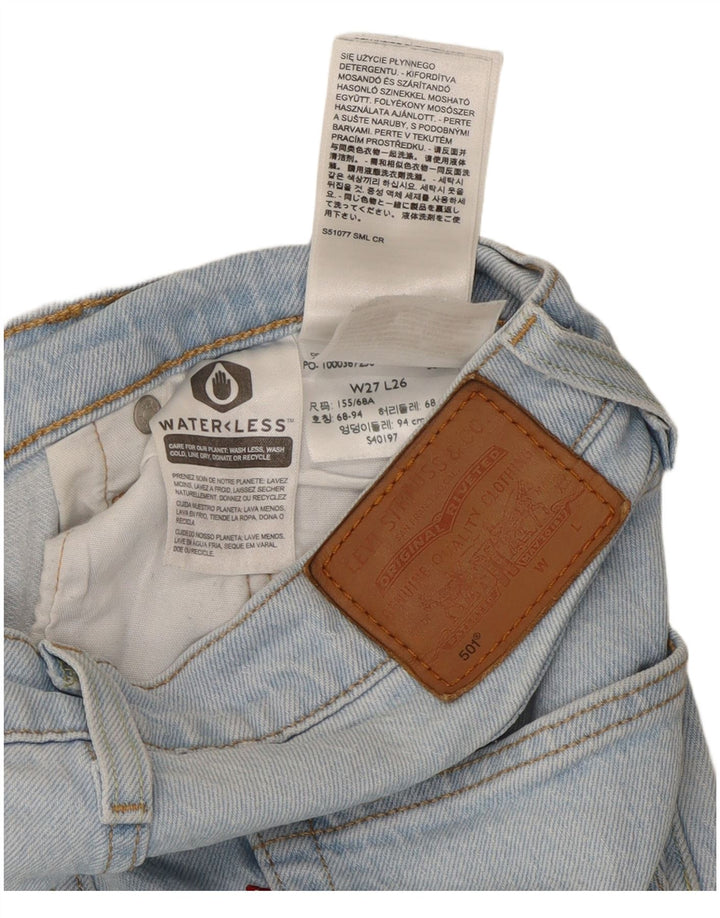 Levi's Damen 501 Straight Jeans W27 L26 Blaue Baumwolle