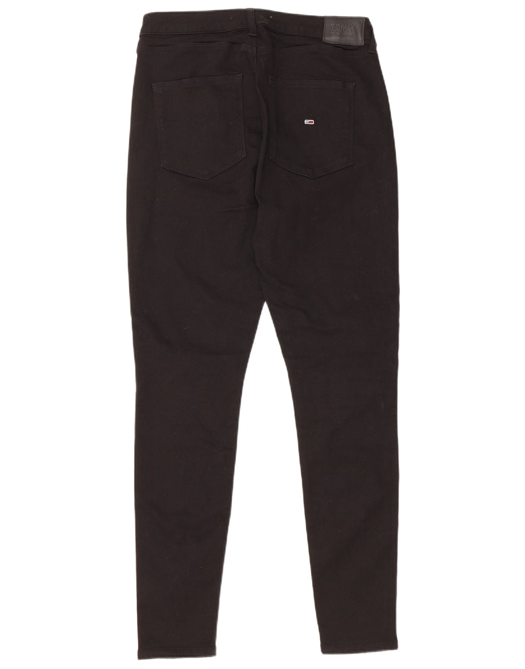 TOMMY HILFIGER Damen Skinny Jeans W30 L30 Schwarze Baumwolle