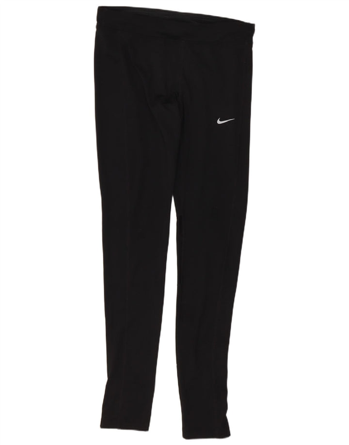 Nike Damen Dri Fit Leggings UK 10 Small Schwarz