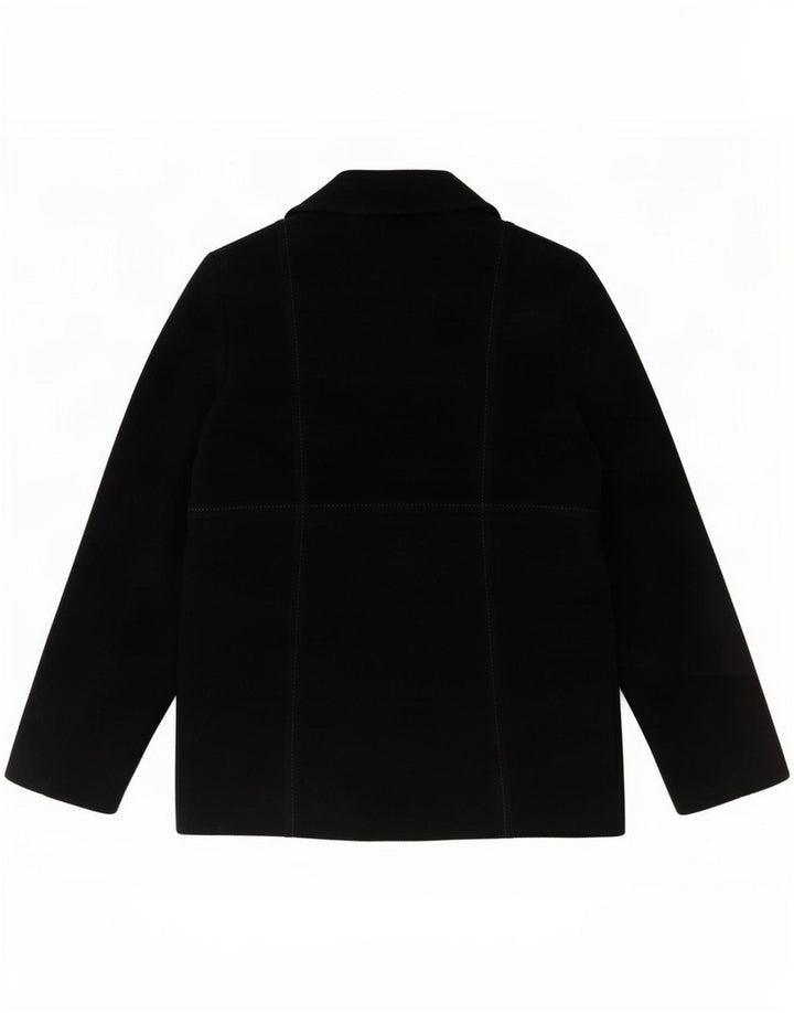 Blarney Woollen Mills Damen-Blazer mit 3 Knöpfen, Gr. 10, Größe S, schwarze Wolle