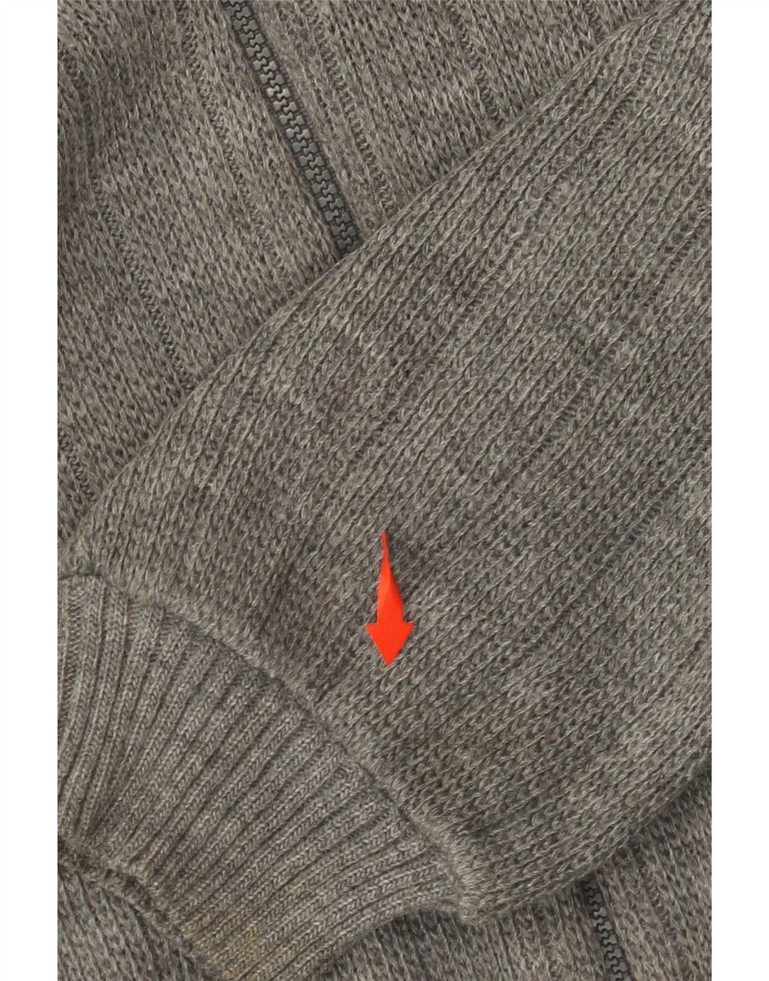 VINTAGE Damen-Cardigan-Pullover UK 18 XL Grauer Farbblock