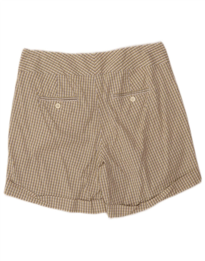 Dockers Damen-Chinoshorts mit idealer Passform, US 10, Größe L, W32, grün karierte Baumwolle