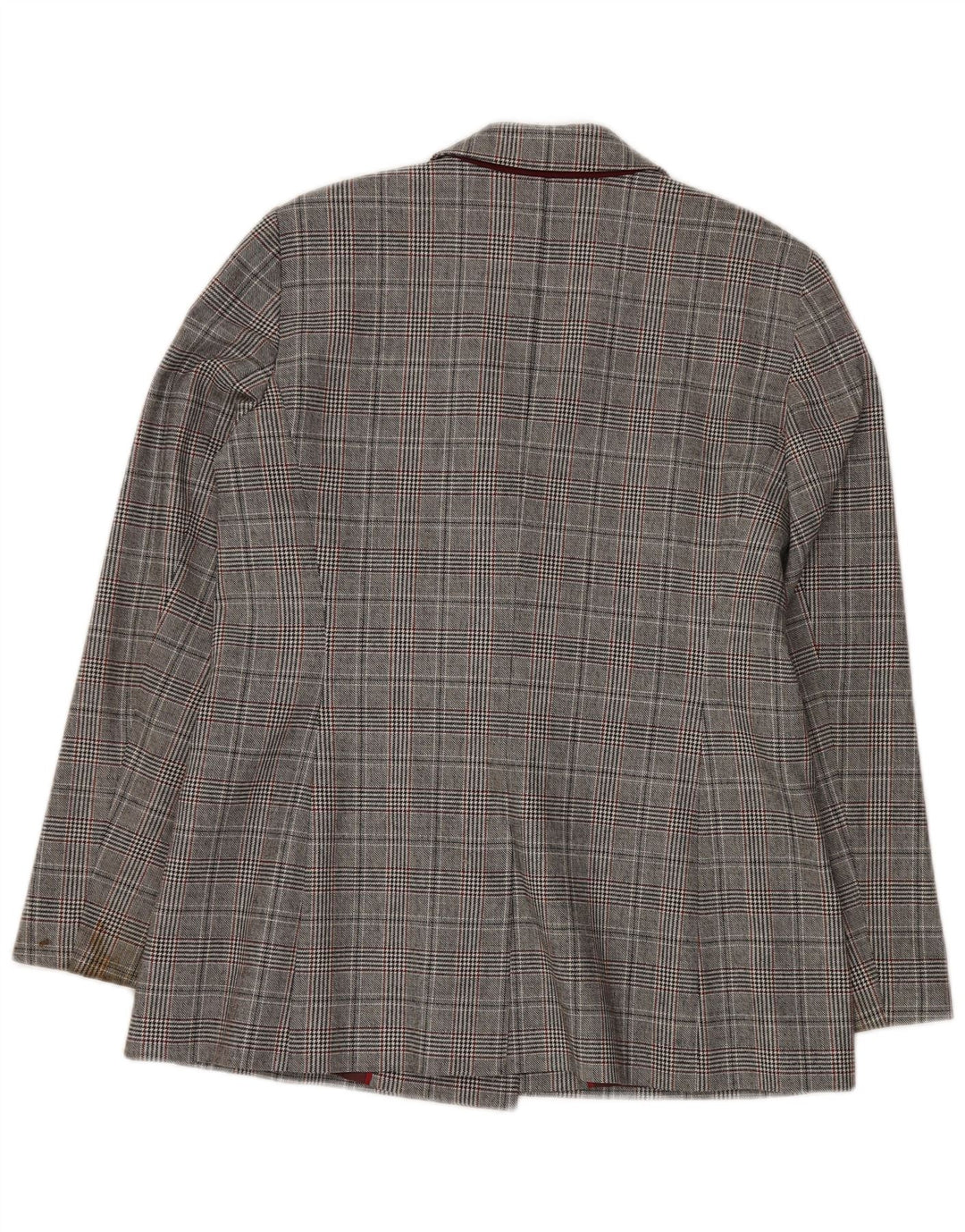 JIGSAW Zweireihiger Damen-Blazer, Gr. 44, Grau, Hahnentrittmuster