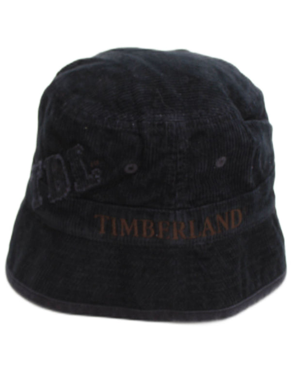 TIMBERLAND Boys Graphic Corduroy Bucket Hat 2-3 Years Black Cotton Classic
