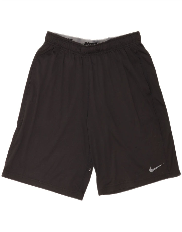 Nike Herren-Sportshorts mit Grafik, reguläre Passform, großes schwarzes Polyester