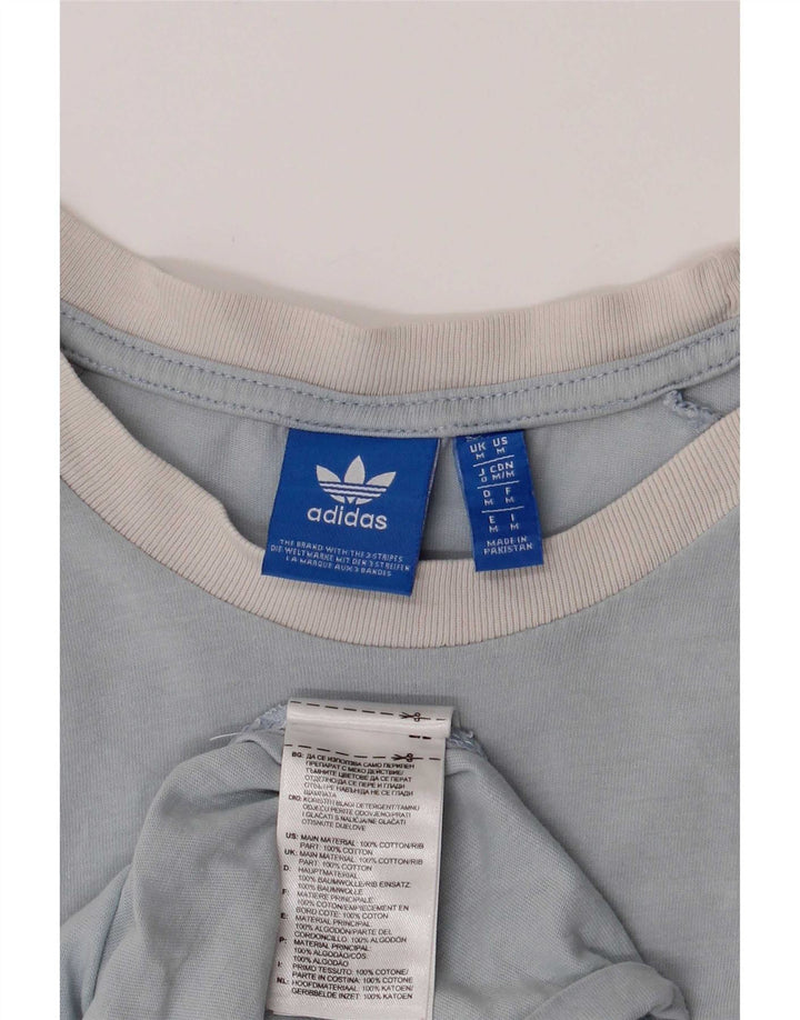 Adidas Herren T-Shirt Top mittelblaue Baumwolle