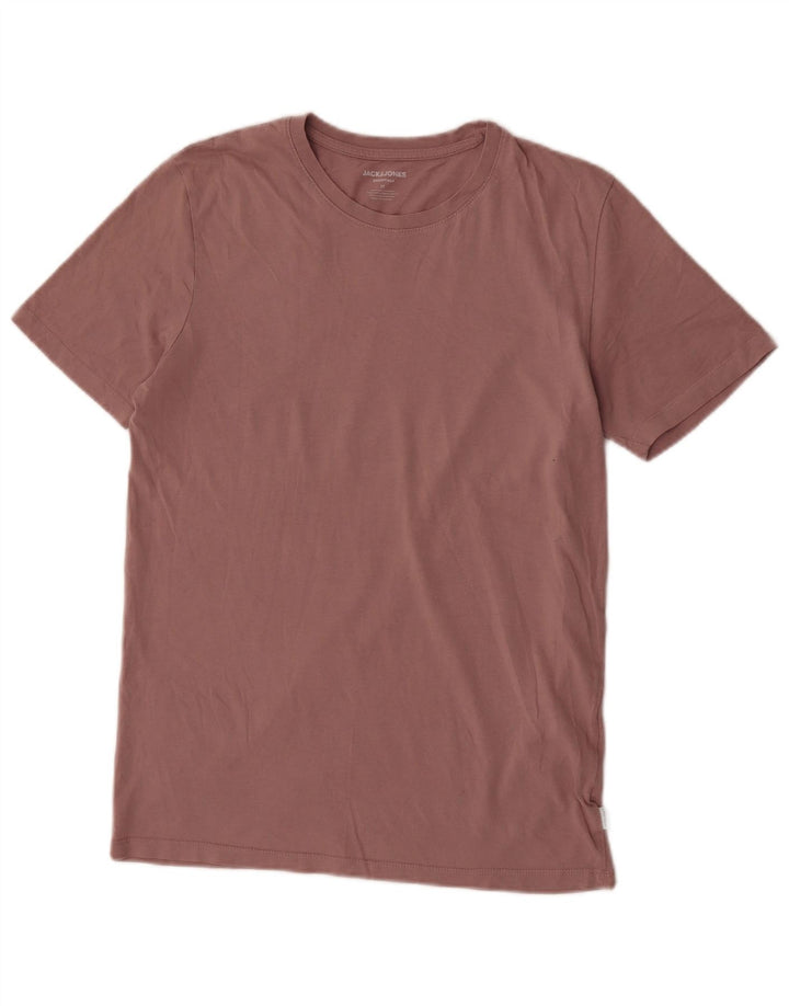 Jack & Jones Herren T-Shirt-Oberteil aus mittelrosa Baumwolle