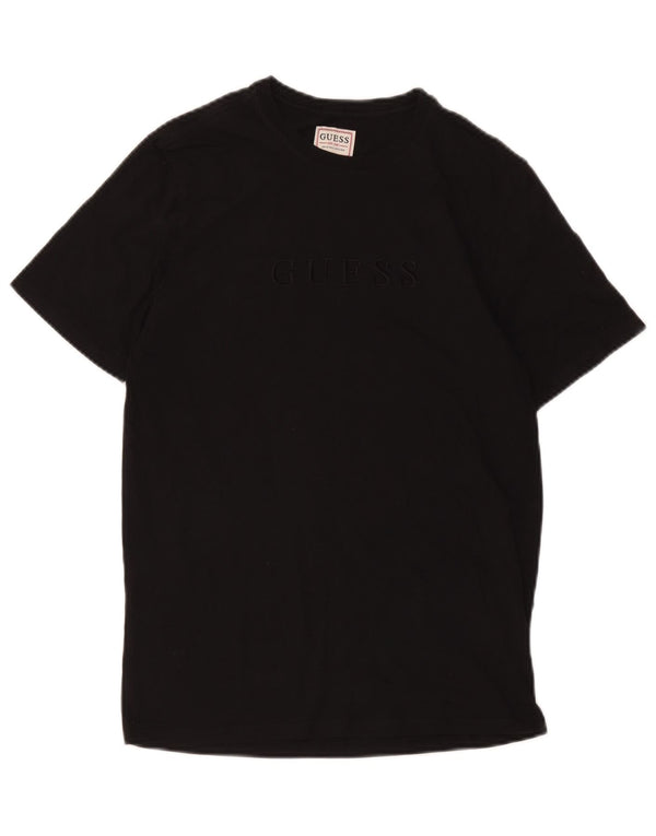 Guess Herren Grafik T-Shirt Top UK 34 XS Schwarz Baumwolle
