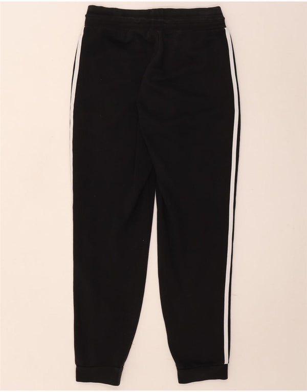 Adidas Damen Trainingshose Jogger UK 14 Mittelschwarze Baumwolle
