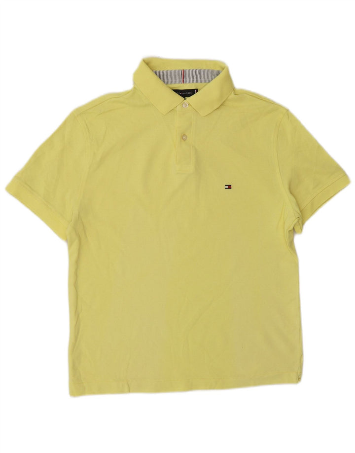Tommy Hilfiger Herren-Poloshirt mit normaler Passform, klein, Gelb