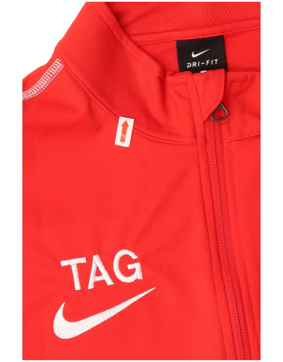 Nike Herren-Trainingsanzugoberteil mit Grafik, Größe S, Rot, Polyester, Sport