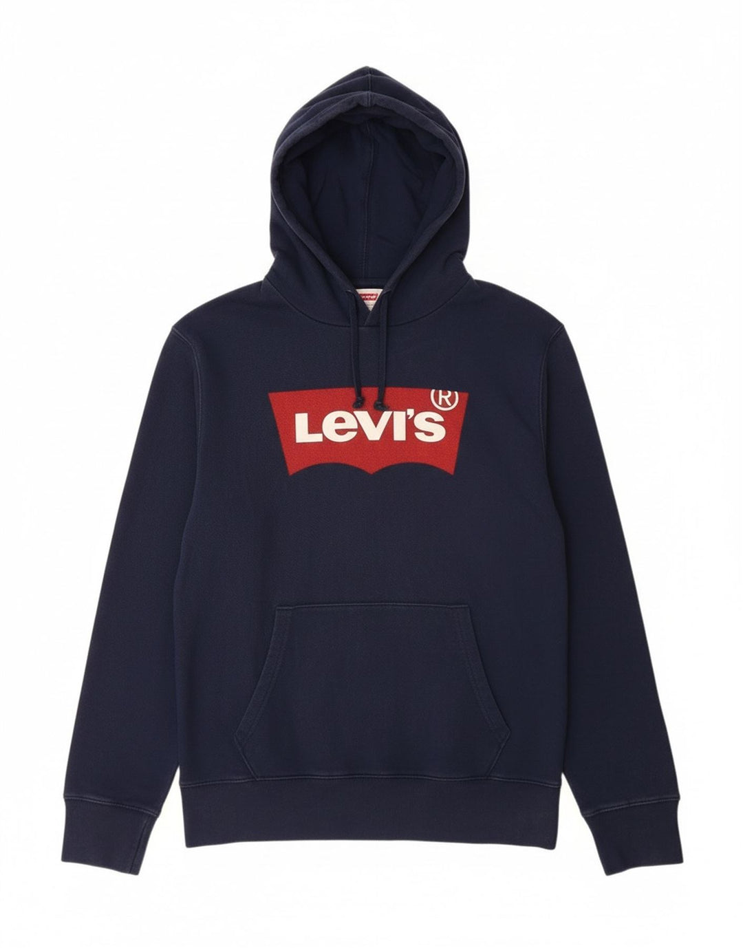 Levi's Herren-Kapuzenpullover mit Grafik, Größe S, marineblaue Baumwolle