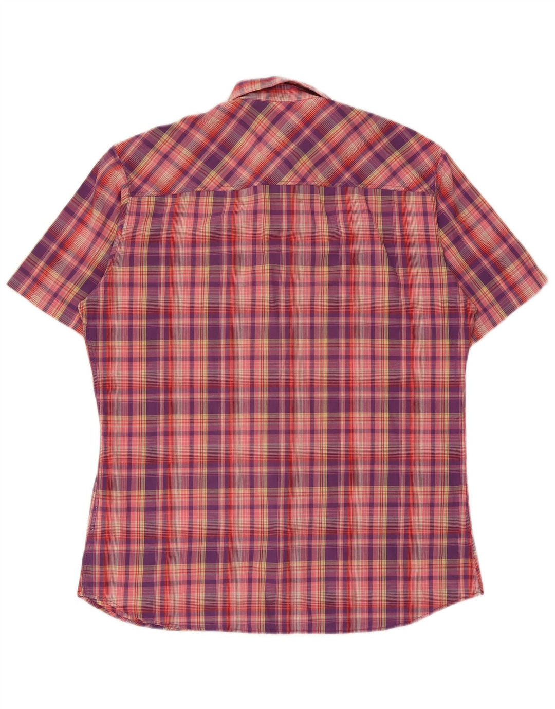 Marlboro Classics Herren Kurzarmhemd XL Rosa Kariert Baumwolle