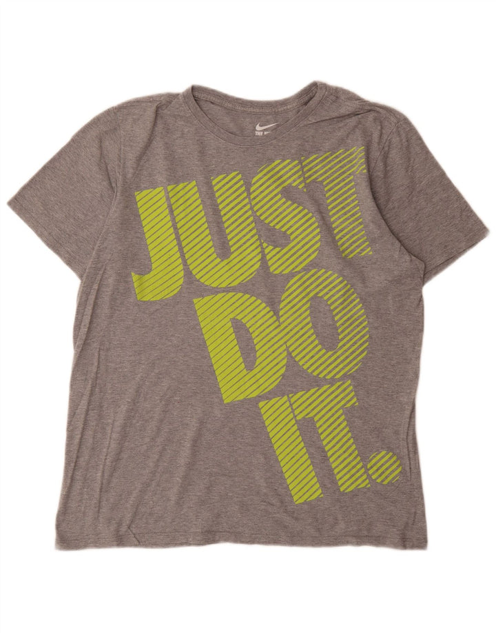 Nike Herren Athletic Cut Graphic T-Shirt-Oberteil, groß, grau gefleckt