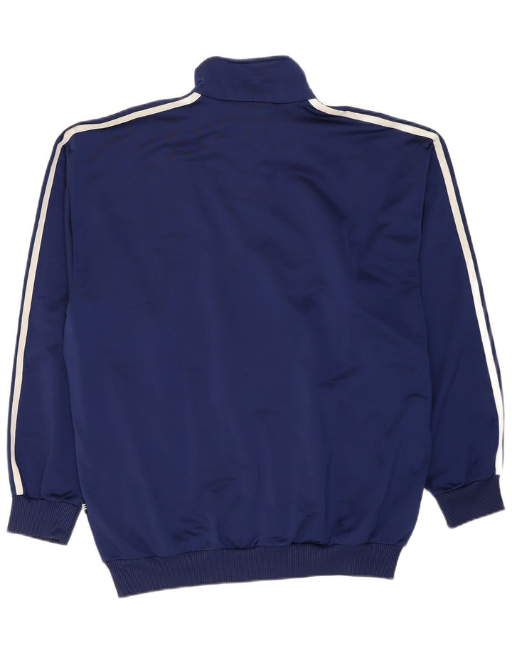 ADIDAS Herren-Trainingsanzug, Top-Jacke, UK 42/44, großes marineblaues Polyester
