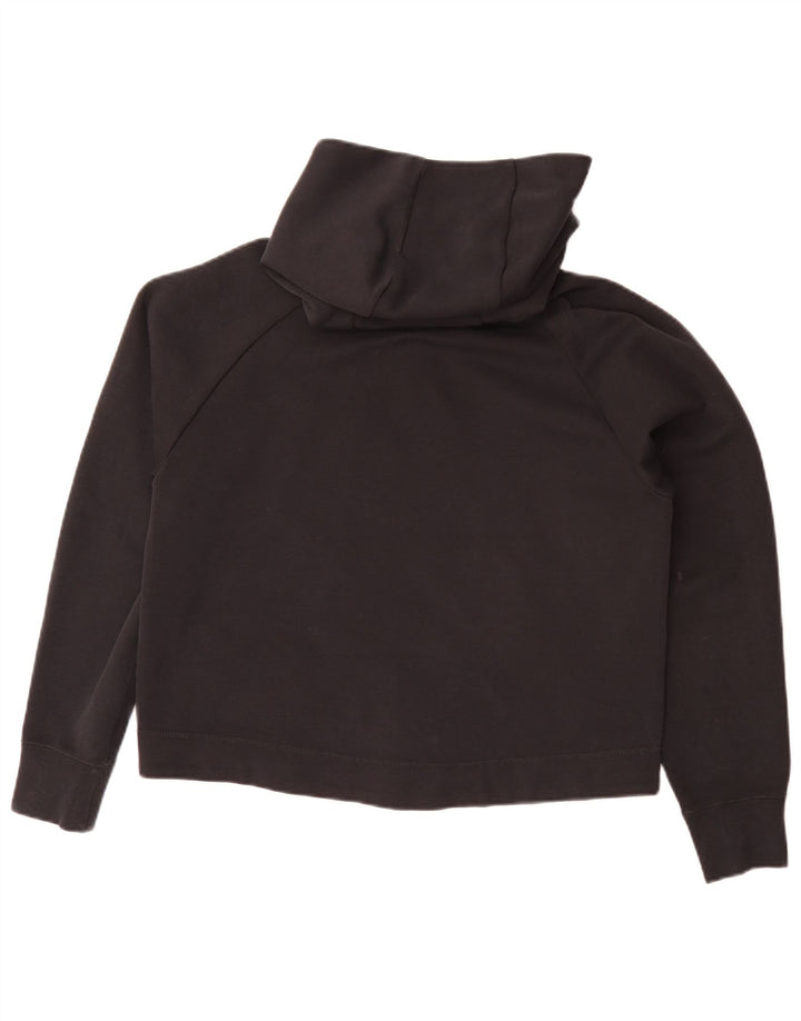 Nike Damen-Pullover mit übergroßem Reißverschluss und Kapuze, Gr. 10, Größe S, Schwarz