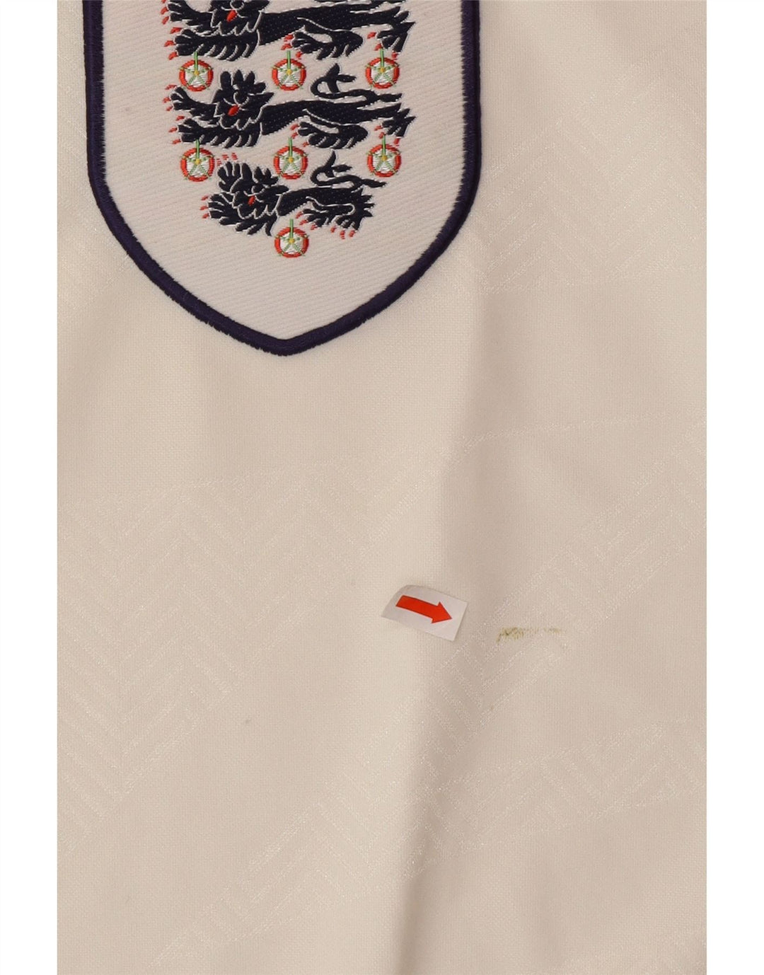 UMBRO Herren England 1993-1994 Home Graphic Poloshirt XL Weiß Polyester