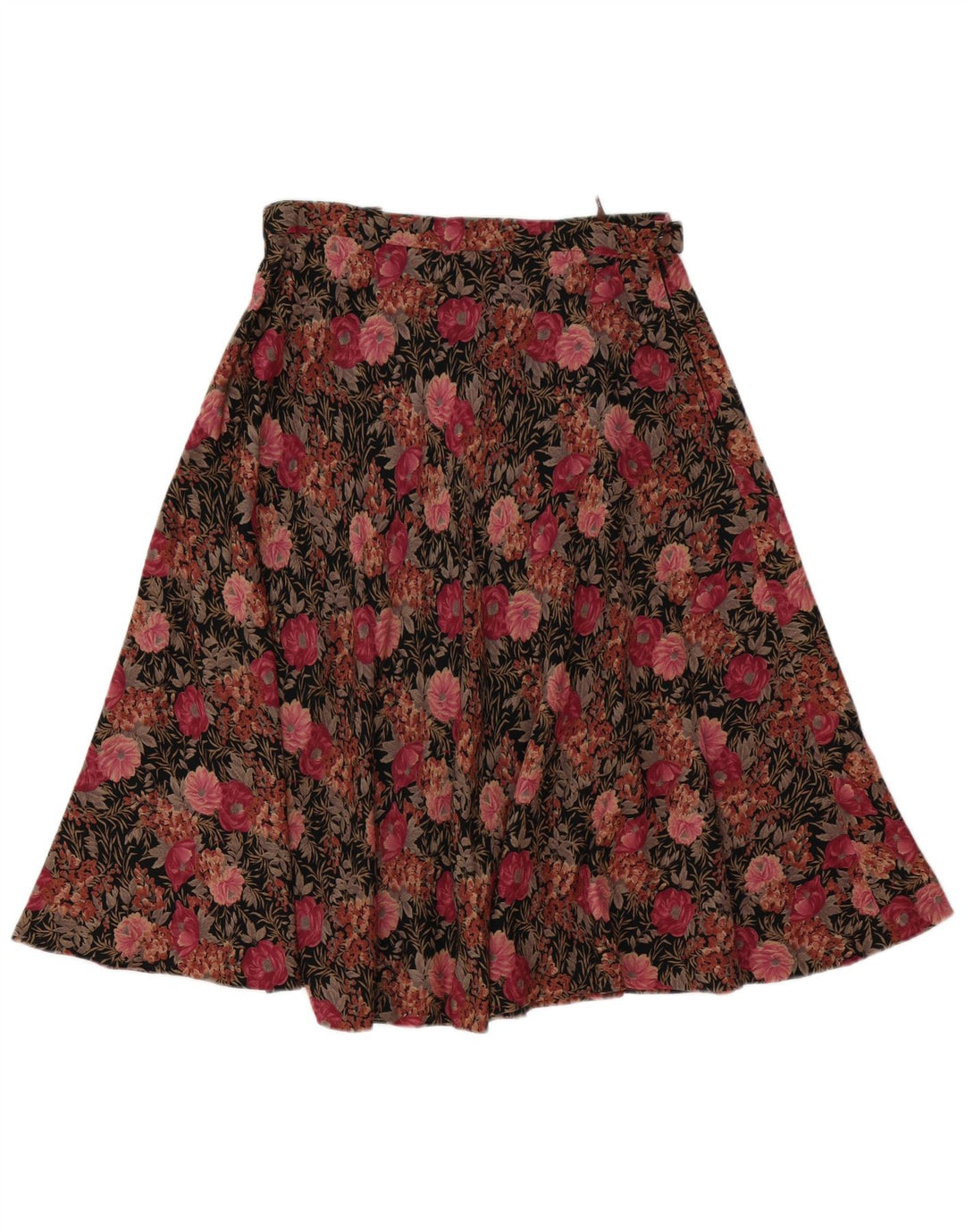 Vintage Damen A-Linie Rock W30 Mittelrosa Blumen