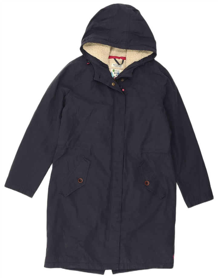 Joules Sherpa-Regenmantel mit Kapuze für Damen, UK 12, mittelmarineblau, Baumwolle