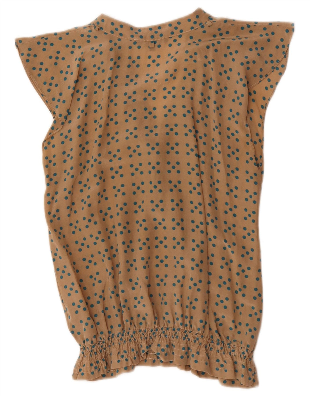 Patrizia Pepe Damen Bluse Top IT 38 XS Beige Polka Dot