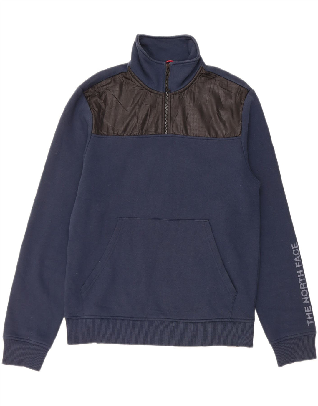 THE NORTH FACE Grafischer Herren-Sweatshirt-Pullover, mittlerer Marineblau-Farbblock