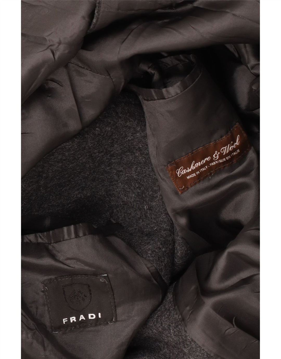 Fradi Herrenmantel UK 42 XL Grauer Kaschmir