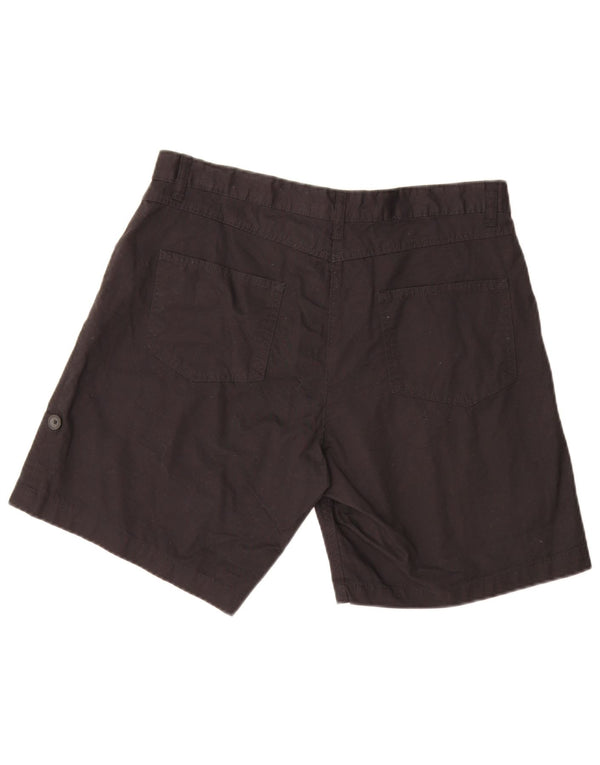 Mountain Warehouse Chino-Shorts für Damen, UK 14, Größe L, W32, schwarze Baumwolle