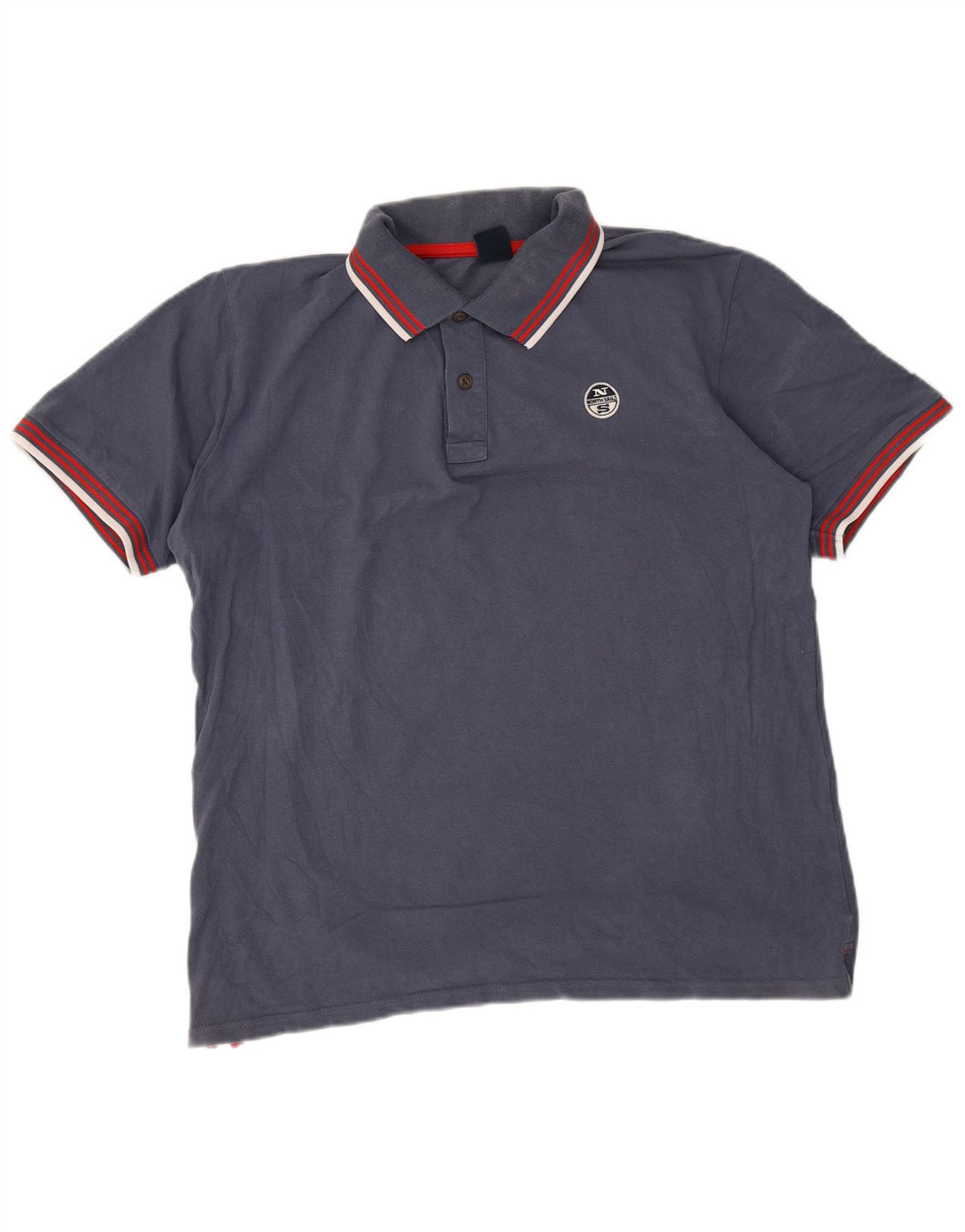 North Sails Herren-Poloshirt, große marineblaue Baumwolle