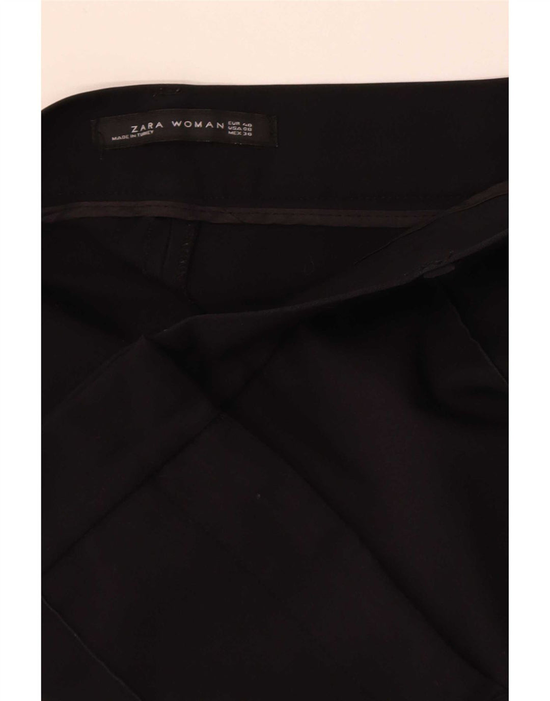 Zara Damen Bootcut Freizeithose EU 40 Medium W30 L32 Schwarz