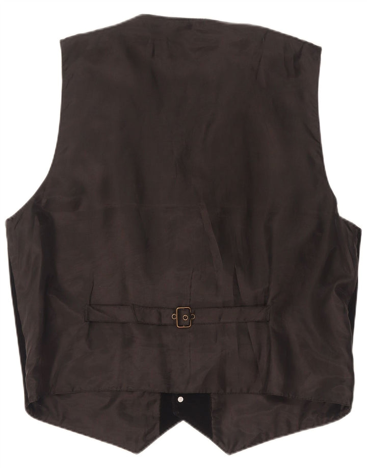 Vintage Herren Wildlederweste Großes schwarzes Wildleder