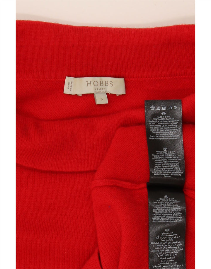 HOBBS Rollkragenpullover für Damen, UK 10, Größe S, rote Wolle