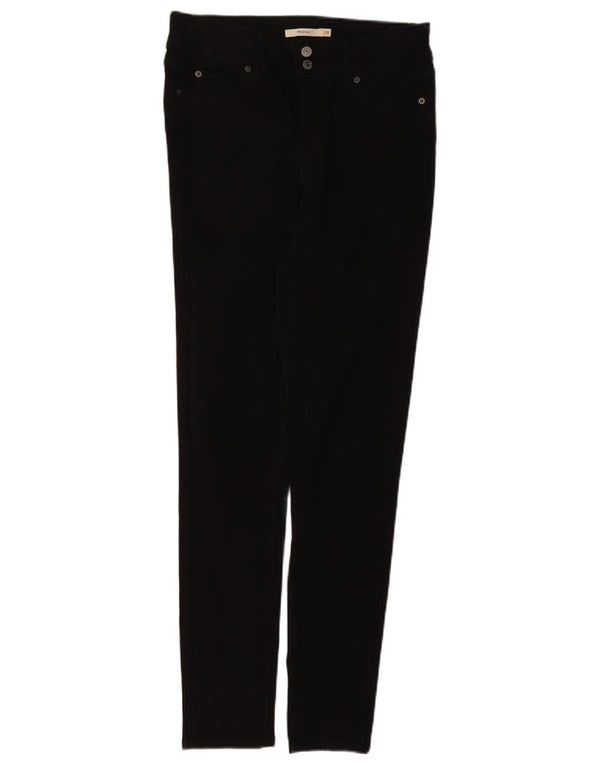 Levi's Damen 711 Skinny Jeans W28 L30 Schwarze Baumwolle