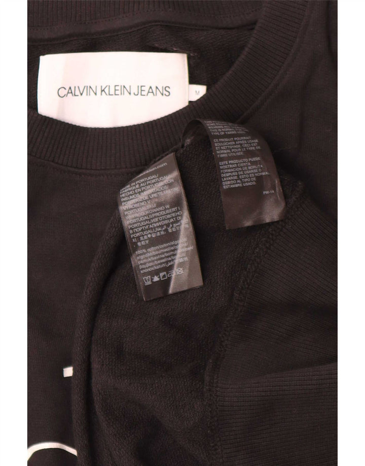 Calvin Klein Jeans Herren-Sweatshirt mit Grafik, mittelschwarze Baumwolle