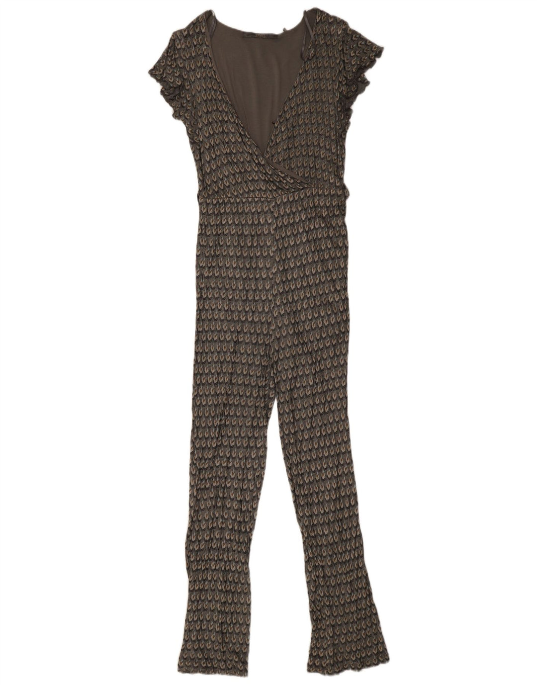 Guess Womens Jumpsuit UK 10 Small Graue geometrische Viskose