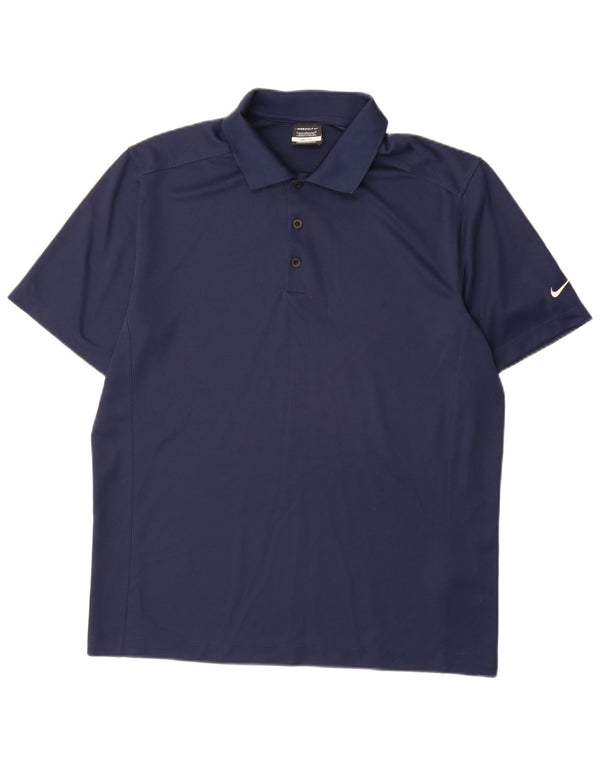 Nike Herren Dri Fit Poloshirt, groß, Marineblau, Polyester