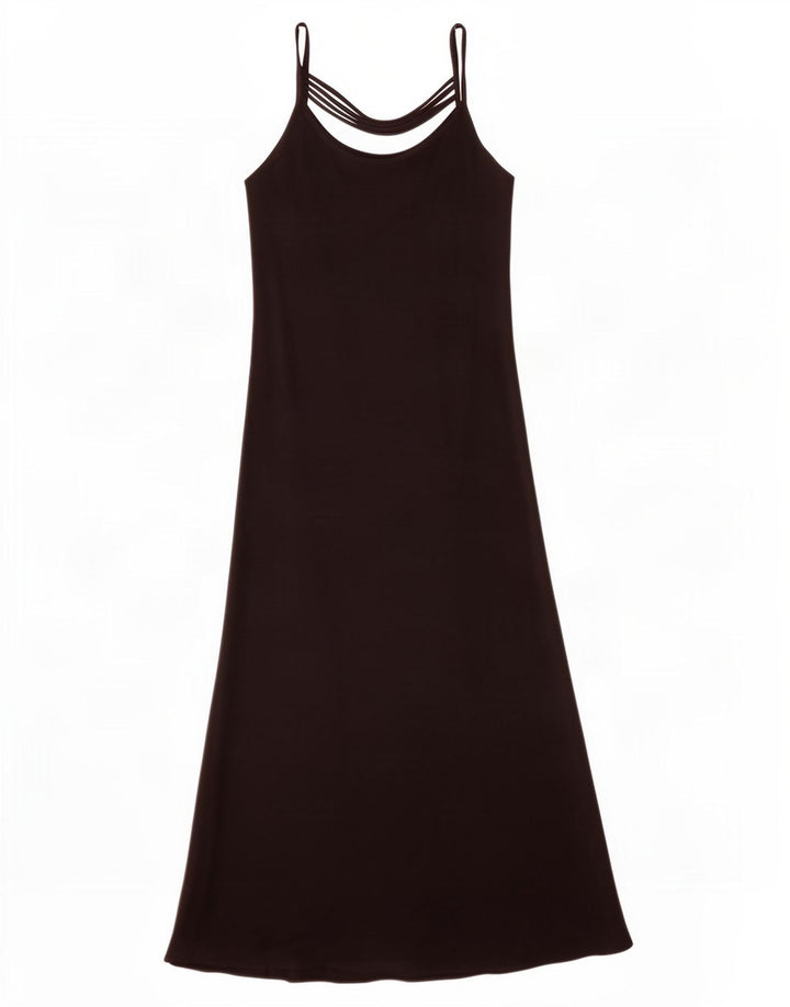 Ärmelloses Maxikleid für Damen von Just Elegance, Größe L, Schwarz, Polyester