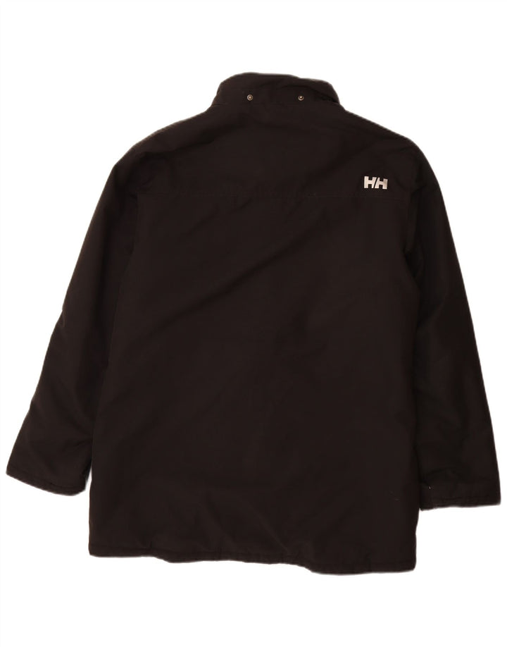 HELLY HANSEN Boys Windbreaker Coat 15-16 Years Black Polyester