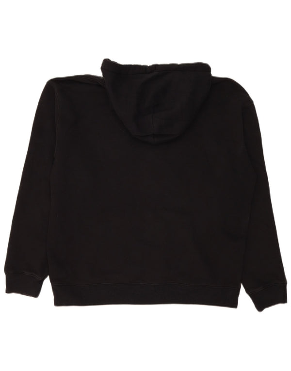 Hollister Herren-Kapuzenpullover mit Grafik, groß, aus schwarzer Baumwolle