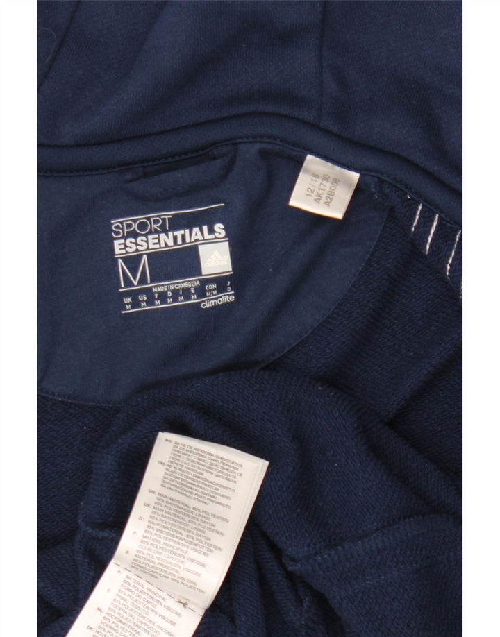 ADIDAS Herren Climalite Zip Hoodie Pullover Medium Marineblau Polyester