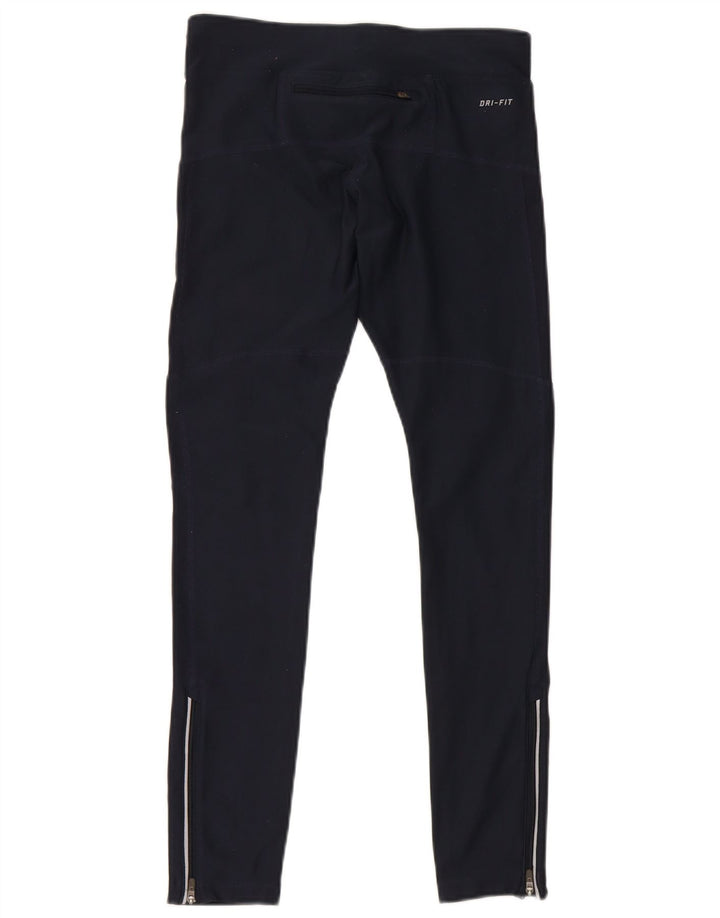 Nike Damen Dri Fit Leggings UK 6 XS Marineblau Polyester