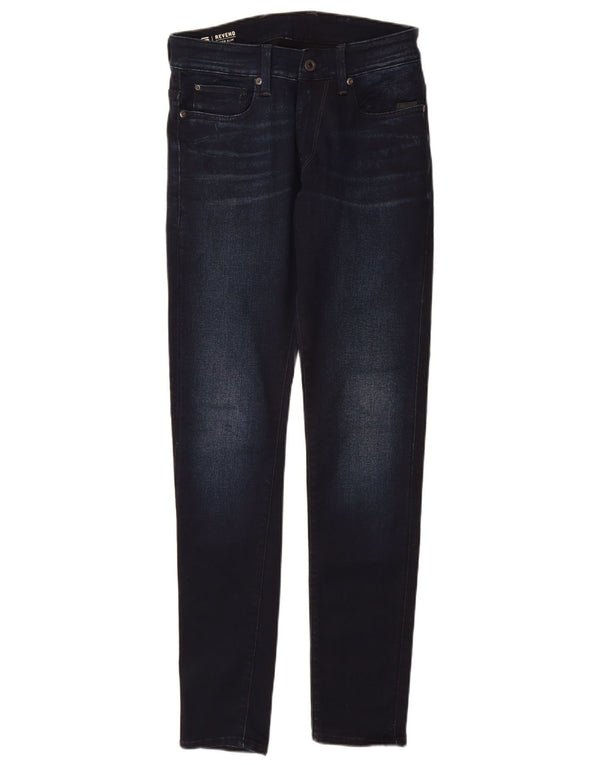 G-Star Damen Super Slim Jeans W29 L32 Marineblau Baumwolle