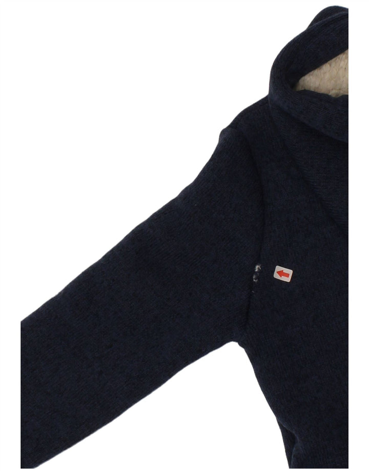 Roxy Mädchen-Kapuzenpullover mit grafischem Reißverschluss, 5–6 Jahre, Marineblau, Polyester