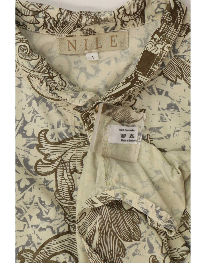 Vintage Herrenhemd Große grüne Paisley-Baumwolle